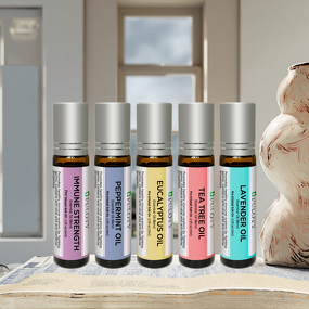 Essential Oil Manufacturer - Customize Aromatherapy Diluted Private Label 0.33oz Roll on - Mint Oregano Tea Tree Lemon Grass Eucalyptus Lavender Oil