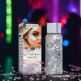 Body Glitter Gel Manufacturer - Vegan Cream Skin-Friendly for Party Makeup Glossy Decorations