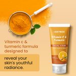Facial Scrub Manufacturer - Brightening Turmeric Vitamin C - Avocado Oil Vitamin E Aloe Vera Acne Prone