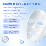 Facial Sheet Mask Manufacturer - Wholesale - Blue Copper Peptide Anti Aging Wrinkles Firming Hydrating