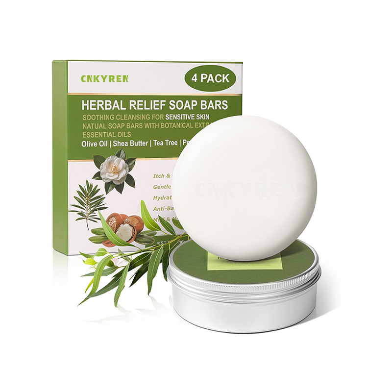Handmade Soap Bar Manufacturer - Herbal Relief - Olive Oil Tea Tree Oil Shea Butter Cleansing Oil Control