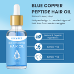 Hair Growth Oil Manufacturer - Natural - Ghk-Cu Blue Copper Peptide Hyaluronic Acid Damaged Hair Repair