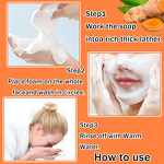 Face Wash Manufacturer - Organic Turmeric - Gentle Exfoliating Solid Bar Moisturizing All Skin Types