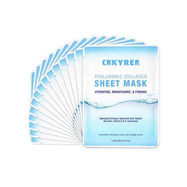 Facial Mask Manufacturer - OEM Deep Hyaluronic Acid - Collagen Vitamin C E Brightening Sheet Custom
