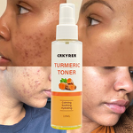 Facial Toner Manufacturer - OEM Organic Turmeric - Aloe AHA Whitening Anti Acne Fades Blemishes