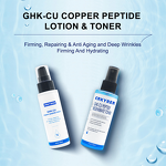 Skin Care Set Manufacturer - Ghk-Cu Custom - Blue Copper Peptide Serum Lotion Toner Face Body