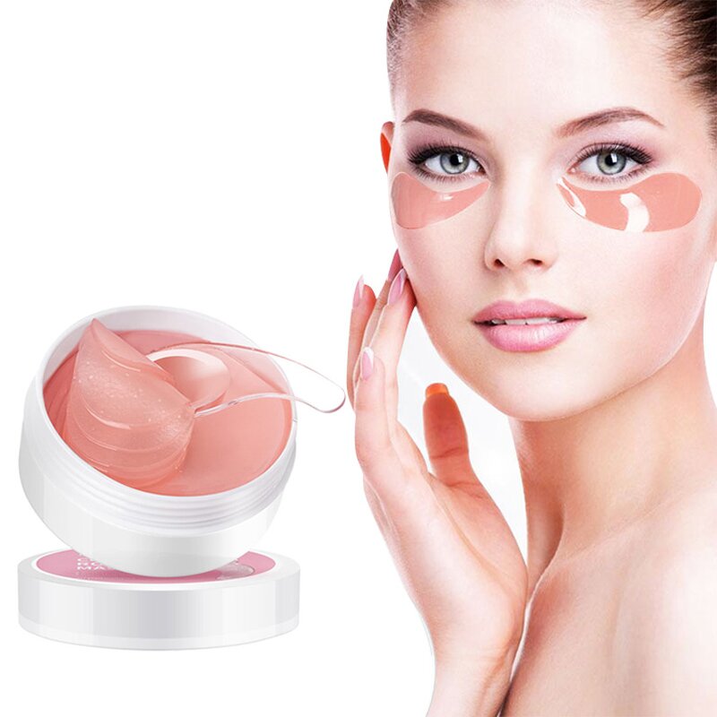 Eye Gel Patches Manufacturer - Rose Vegan - Collagen Sodium Hyaluronate Moist Smooth Reduced Wrinkles
