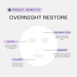 Facial Sheet Mask Manufacturer - Collagen Deep Hydration - Hyaluronic Acid Retinol Overnight Rejuvenating