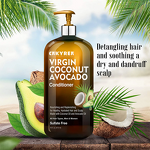 Conditioner Manufacturer - OEM Virgin Coconut Avocado - Detangling Soothing Dry Scalp Dandruff Relief
