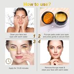 Eye Mask Patches Manufacturer - 24K Gold - Vegan Peptides Vitamin C Collagen Anti Wrinkle Sheet OEM