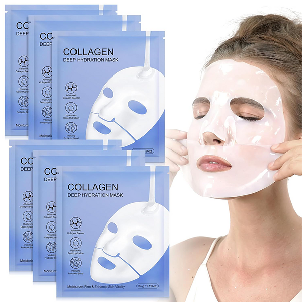 Facial Sheet Mask Manufacturer - Collagen Deep Hydration - Hyaluronic Acid Rejuvenating Overnight Vitamin E