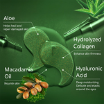 Eye Mask Patches Manufacturer - Organic Aloe - Vegan Collagen Peptides Anti Wrinkle Dark Circle Banishing