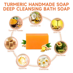 Whitening Soap Bar Manufacturer - Organic Handmade - Turmeric Bath Soap Moisturizing Exfoliating Glowing Skin