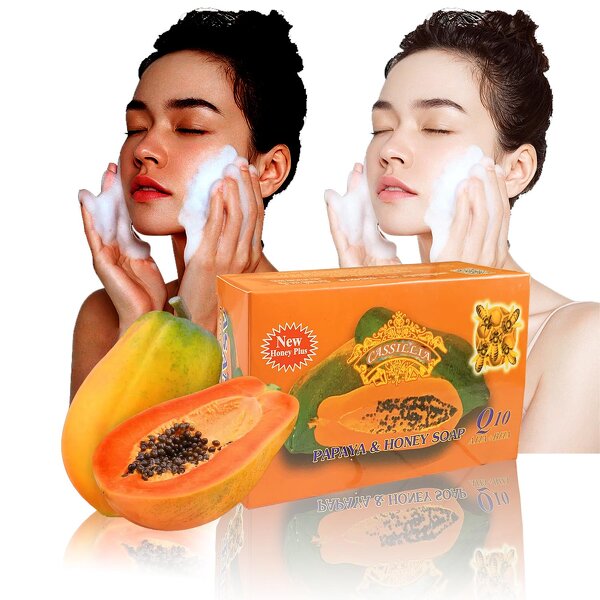 Soap Manufacturer - Organic Tamarind Papaya Honey Black Skin Whitening Lightening Q10 Oval Kojic