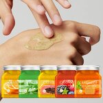 Body Scrub Manufacturer - Custom Logo Private Label Natural Exfoliating Whitening Organic Strawberry Orange Grapefruit