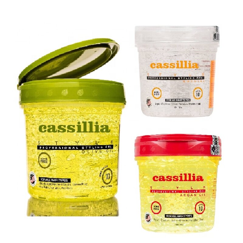 Hair Gel Manufacturer - Olive Oil Eco Hair Gel Man Styling Glitter Edge Control Strong Hold Natural