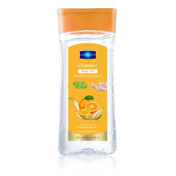 Body Oil Manufacturer - Vitamin C Body Oil for Skin Glowing Whitening Hydrating Olive Oil Body Care