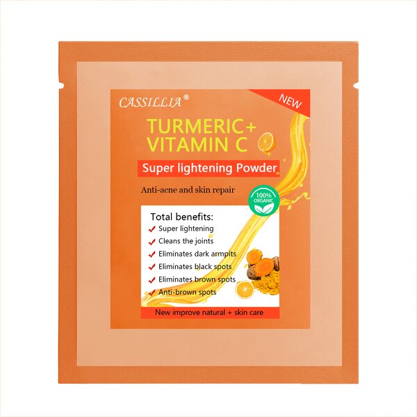 Whitening Powder Manufacturer - 100% Natural Turmeric Vitamin C for Body Dark Skin Toning All Skin Types