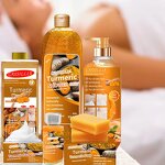 Spa Gift Set Manufacturer - Natural Organic Turmeric Exfoliating Scrub 7 Days Brightening Face Body