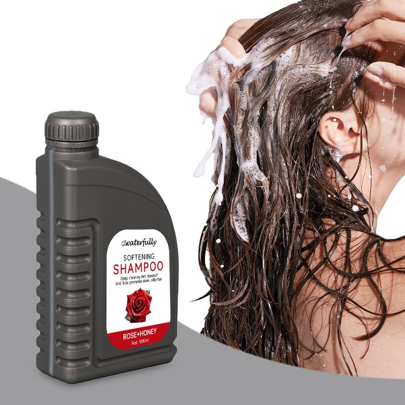 Hair Shampoo Manufacturer - 1000ml Vegan Herbal Amino Acid Rose Rice Water Anti-Frizz Color-Protection & OEM