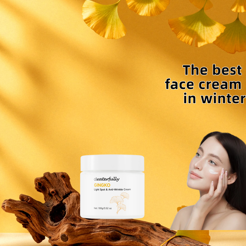 Water Cream Manufacturer - Korea Vegetal Ginkgo Light Bouncy Brightening Firming for Red Sensitive Skin with Hyaluronic Acid
