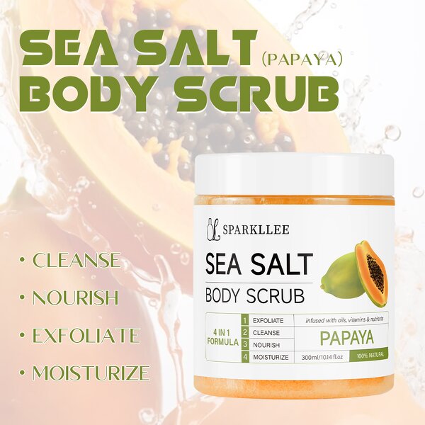 Face Body Scrub Manufacturer - Vegan Papaya Exfoliating Whitening Moisture Wash & Hot Selling 2025