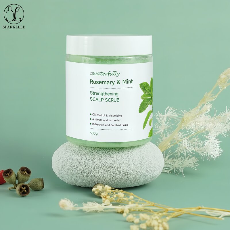 Scalp Scrub Manufacturer - Sea Salt Mint Tea Tree Anti-Dandruff with Rosemary Oil Massager