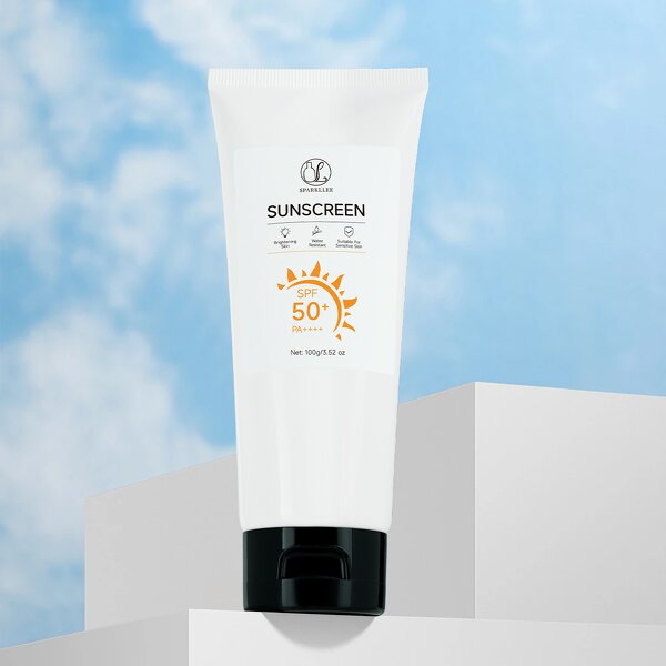 Sunscreen Manufacturer - 100ml Korean Spf 50 with 1% Hyaluronic Acid Mineral Vitamin E for Face Body Skin Care