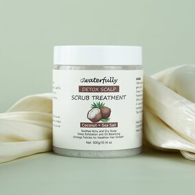 Shampoo Manufacturer - Coconut Sea Salt Scrub Hydrating 300ml Salon Refreshing Fluffy Anti-Dandruff Scalp & Private Label