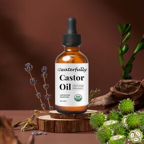 Hair Growth Oil Manufacturer - 100% Pure Organic Refined Rosemary Castor Oil 2 in 1 60ml for Hair-loss Prevention