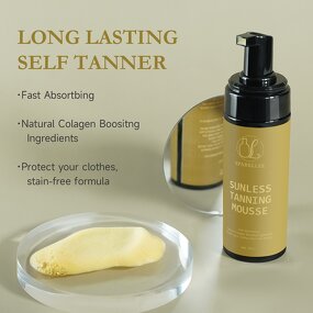 Tanning Mousse Manufacturer - Organic Face Body Sunbed Accelerator Ultra Dark Self Tanning Water & OEM/ODM