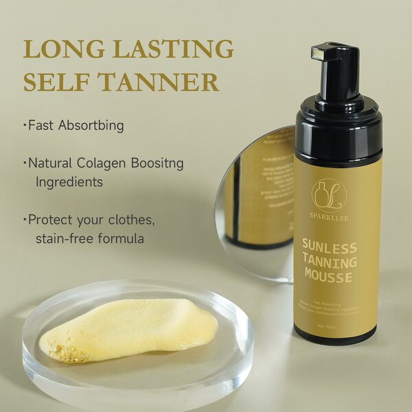 Tanning Mousse Manufacturer - Organic Face Body Sunbed Accelerator Ultra Dark Self Tanning Water & OEM/ODM