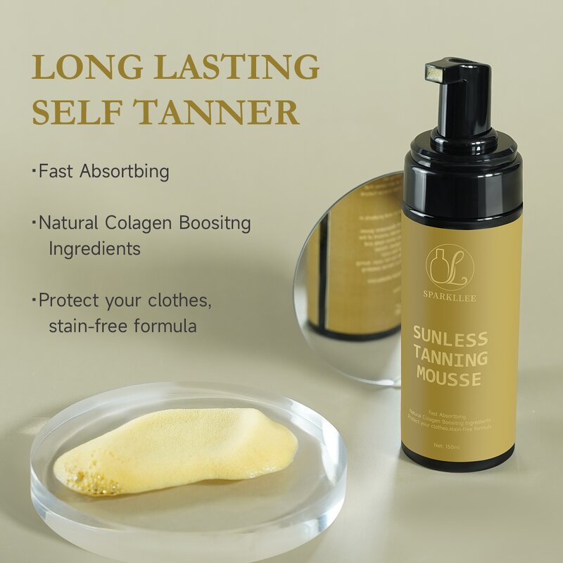 Tanning Mousse Manufacturer - Organic Face Body Sunbed Accelerator Ultra Dark Self Tanning Water & OEM/ODM
