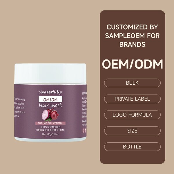 Hair Mask Manufacturer - Pure Red Onion Collagen with Blask Seed Oil Damage Repair Moisturizing Protein Cream