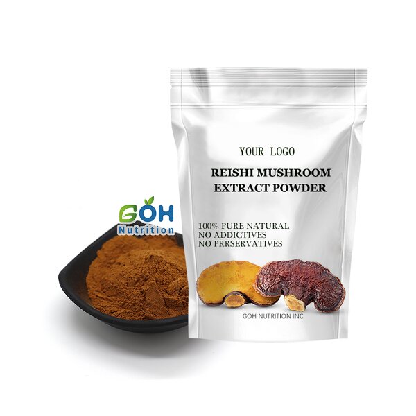 Reishi Extract Powder Manufacturer - 10%/30%/50% Polysaccharides Ganoderma Lucidum High Quality GOH Supplement