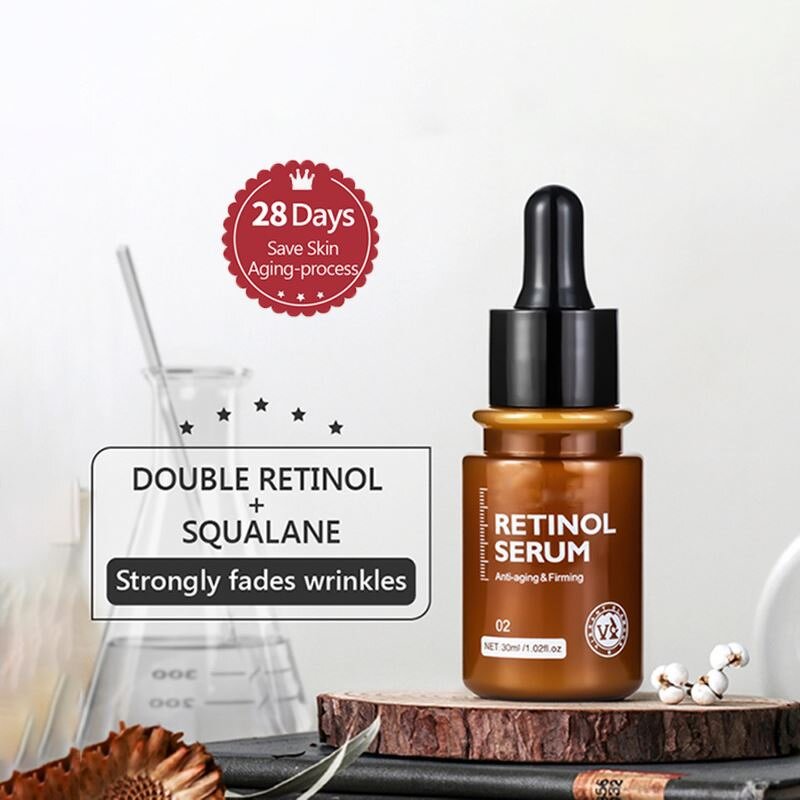 Face Serum Manufacturer - 100% Natural Organic OEM Double Retinol Eye Care Hydrating Fading Fine Line Firming