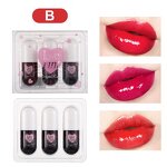 Lipstick Set Manufacturer - New DRAGON RANEE 3PCS Halloween Diamond Glitter Non-stick Cup Purple Black Shiny