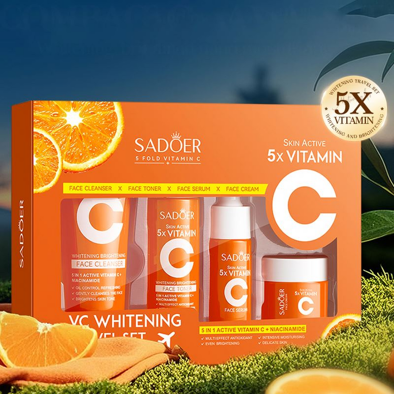 Sunscreen Spray Manufacturer - Private Label SADOER Vitamin C Whitening Refreshing Sun UV Protection SPF50