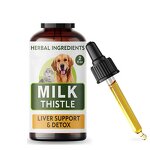 Milk Thistle Liquid Supplement for Dogs Manufacturer - Custom Label 60ML Natural for Liver Cognitive Health