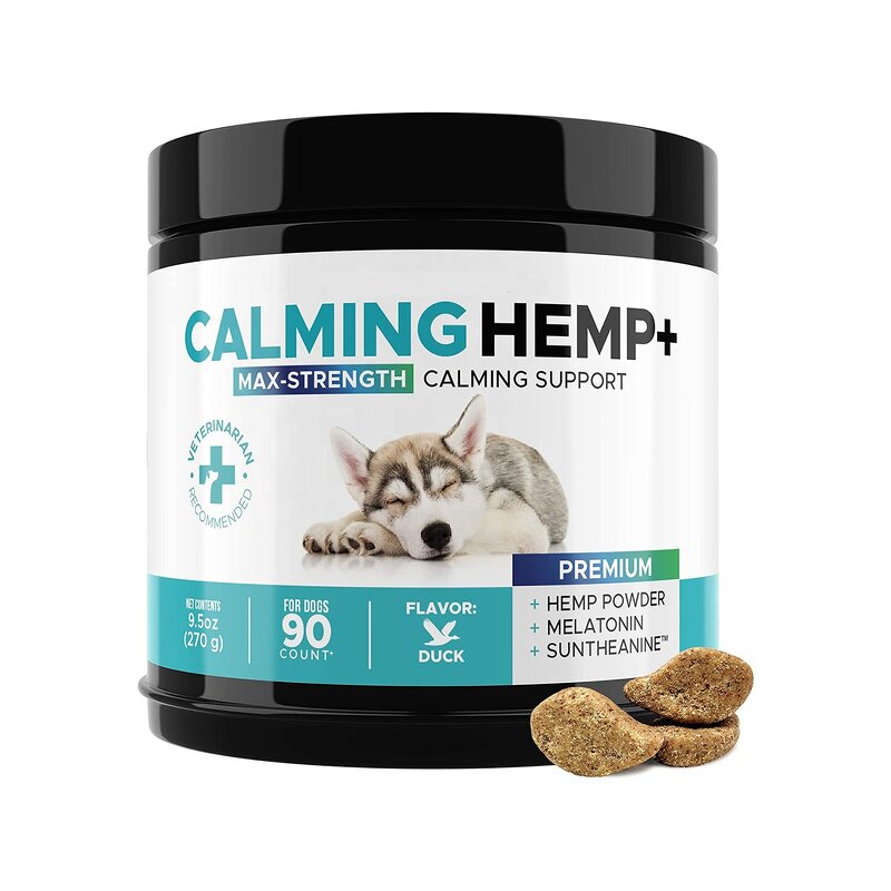 Calming Soft Chews for Pets Manufacturer - OEM Organic with Hemp Seed Oil & Melatonin for Anxiety Relief