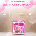 Creatine Monohydrate Powder Manufacturer - OEM for Women Pre Workout with BCAA Myo Inositol Biotin