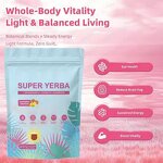 Yerba Mate Herbal Tea Powder Manufacturer - Adult 4-in-1 with Ashwagandha Vitamin D3 Raspberry Flavor