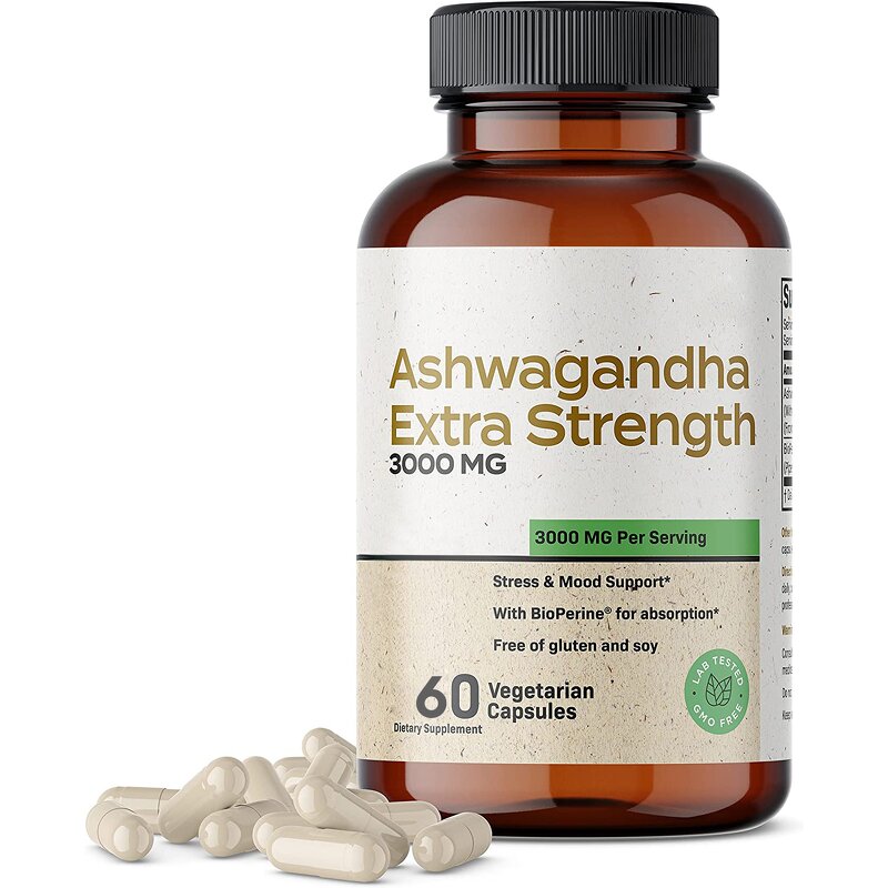 Ashwagandha Capsules Manufacturer - OEM Extra Strength with Black Pepper Extract for Stress Response
