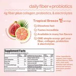 Daily Fiber Probiotics Powder Manufacturer - OEM Premium with Collagen Electrolytes for Immune & Digestive