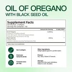 Oil Oregano Black Seed Oil Capsules Manufacturer - OEM Organic 300 Count for Immune Support Food Grade