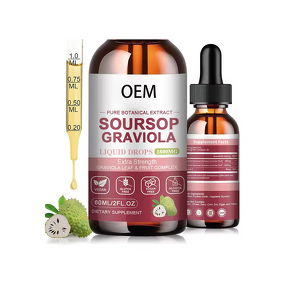 Soursop Graviola Drops Manufacturer - Private Label 60ml Herbal Multivitamin Liquid for Immune Support