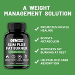 Fat Burner Capsules Manufacturer - OEM Slim Plus Appetite Suppressant with Garcinia Cambogia Extract