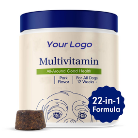 Dog Multivitamin Chews Manufacturer - OEM/ODM 22-in-1 with Vitamins & Antioxidants for Immune & Joint
