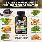 Himalayan Shilajit Resin Capsules Manufacturer - OEM with Ashwagandha Turmeric Mushroom for Immune GMP