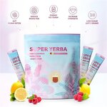 Yerba Mate Energy Drink Powder Manufacturer - Hot Selling Instant Raspberry Flavor with Ashwagandha D3